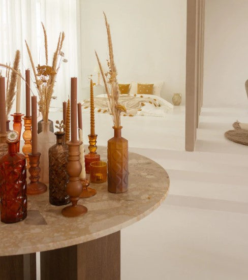 À la Collection Glass Candle Holder | Coral
