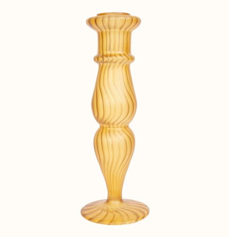 À la Collection Glass Candle Holder | Mustard*