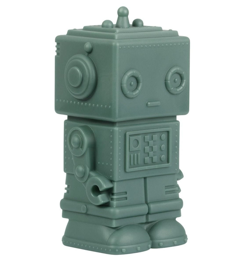 A Little Lovely Company Money Box Robot I Dark Sage