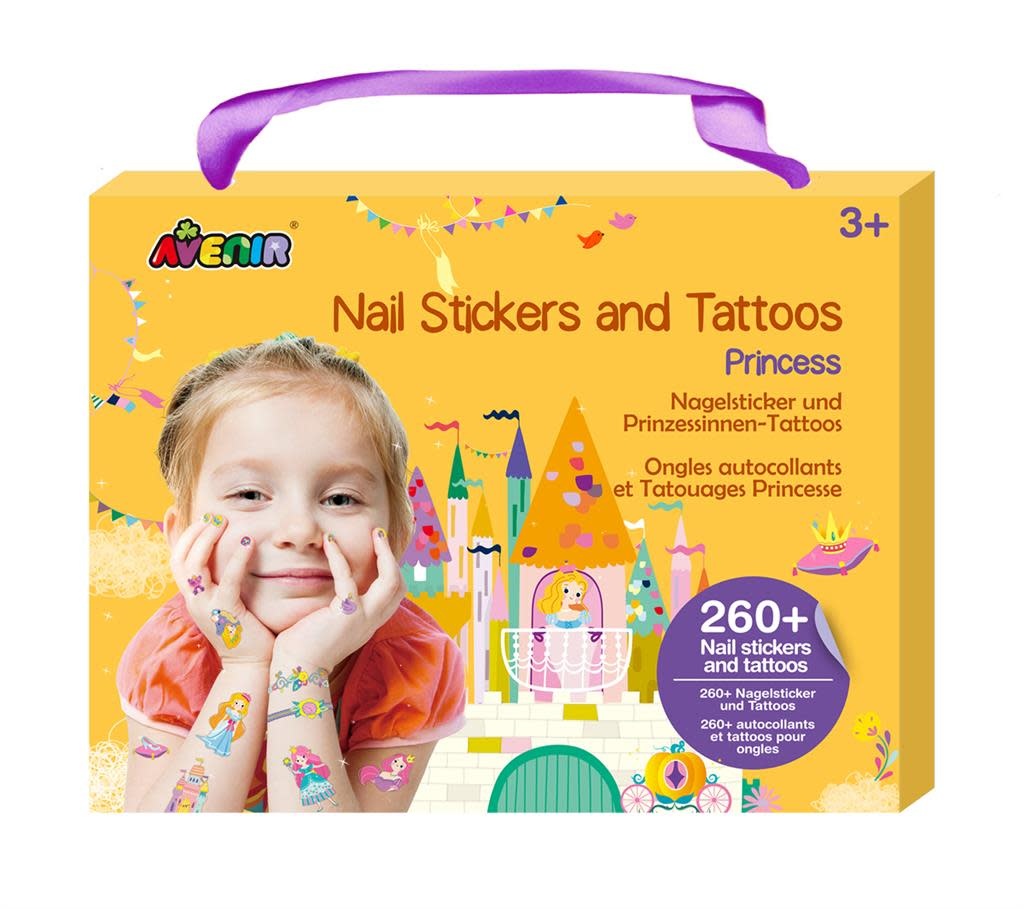 Avenir set nail stickers + tattoos | Princess