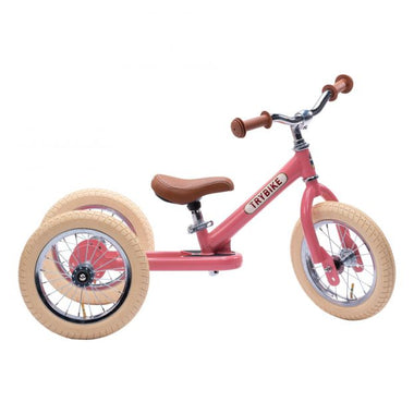 Trybike Steel Balance Bike 2 in 1 Vintage Blue De Gele Flamingo