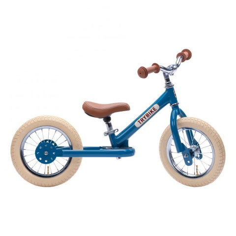 Trybike Steel balance bike - Vintage Blue