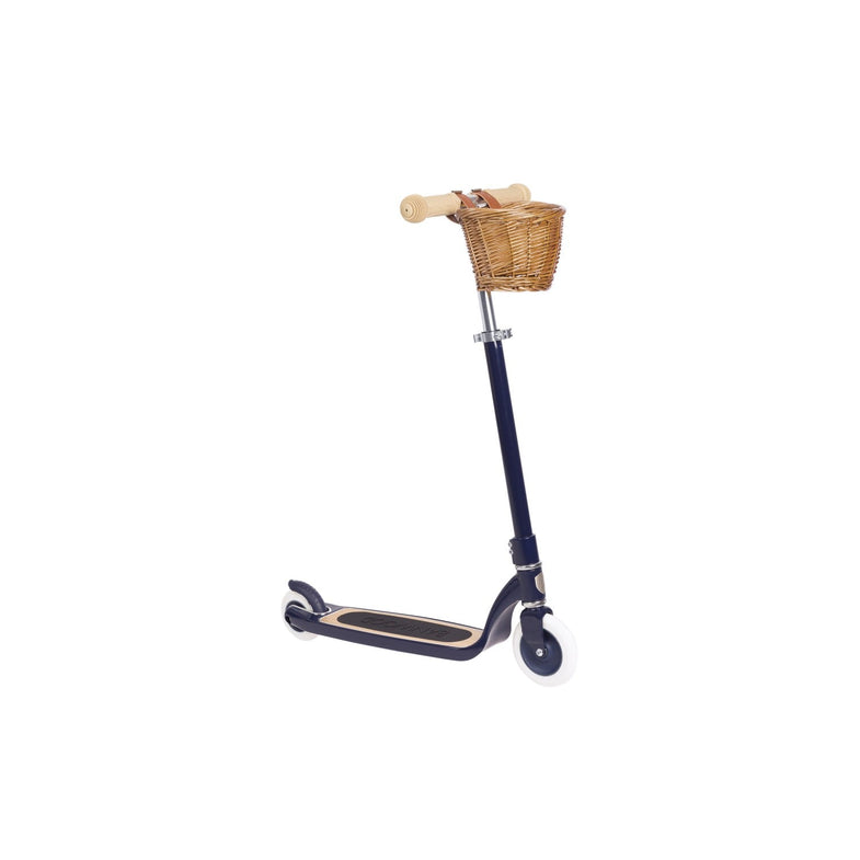 Banwood Maxi Scooter With bicycle basket | Navy Blue