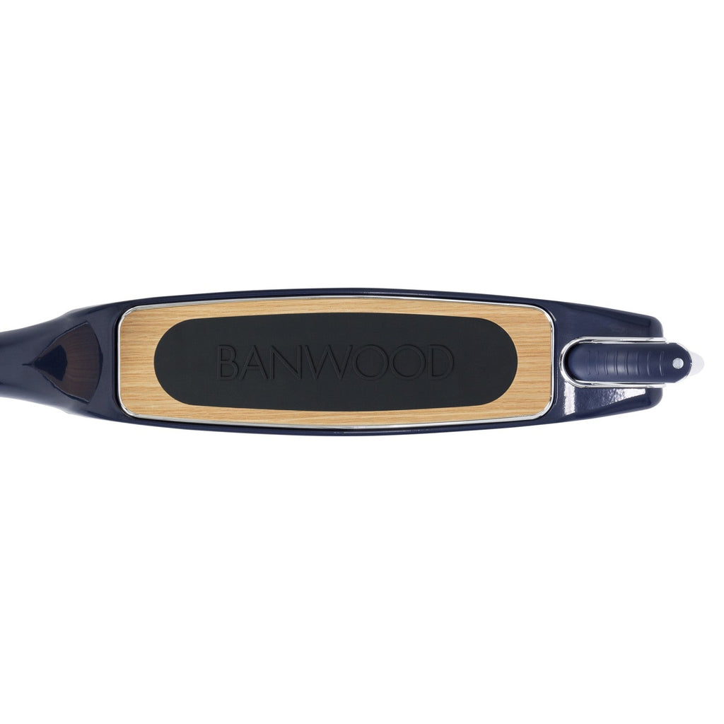 Banwood Maxi Scooter With bicycle basket | Navy Blue