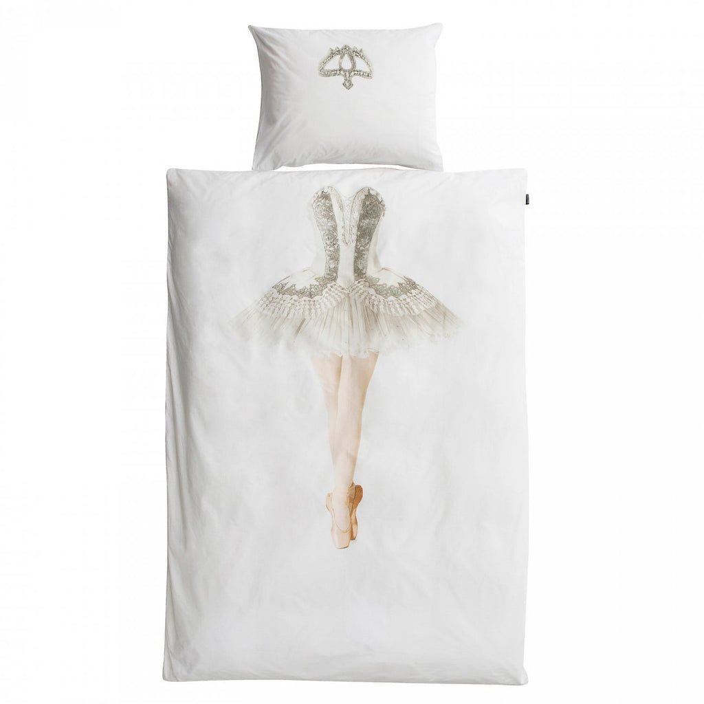 SNURK dekbedset 140 x 200/220cm Ballerina - DE GELE FLAMINGO - 1