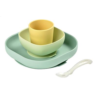 Beaba SilIcone Dining Set | Yellow