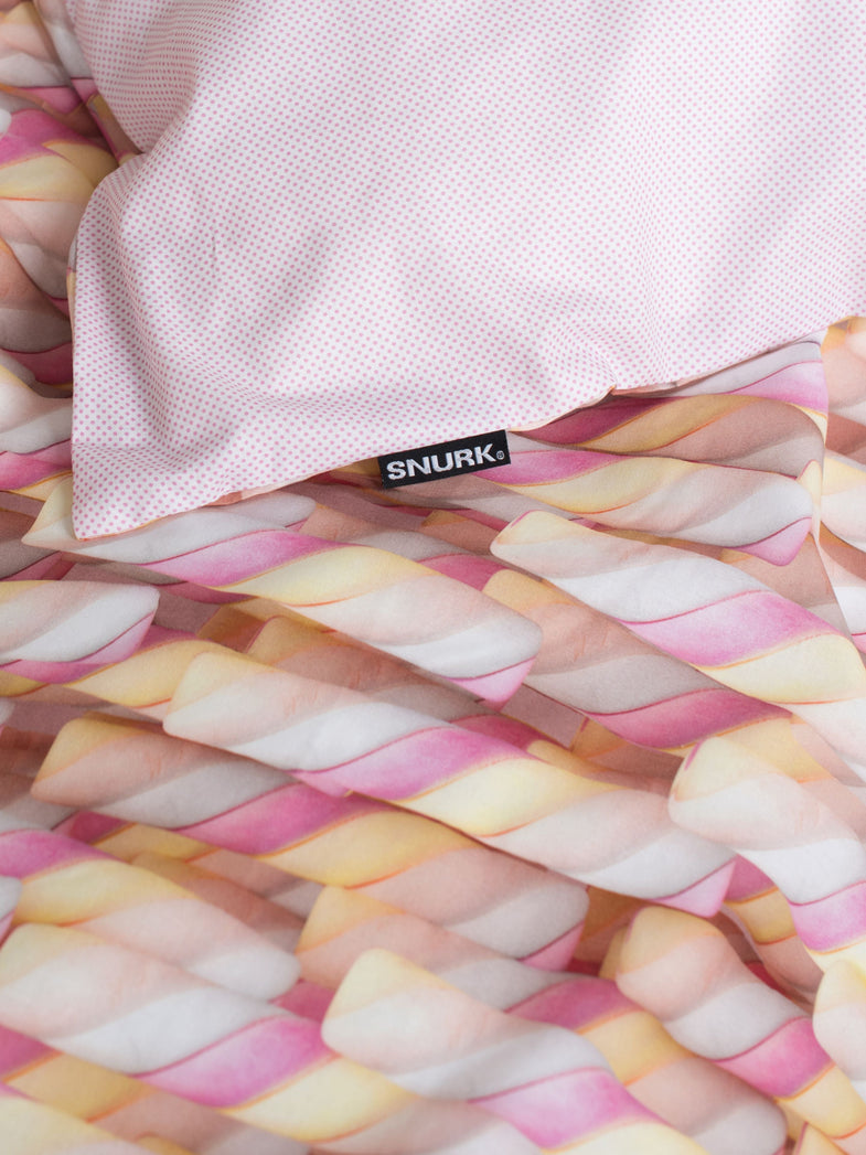 Snurk Duvet Cover set 140x200/220cm | Swirl Candy