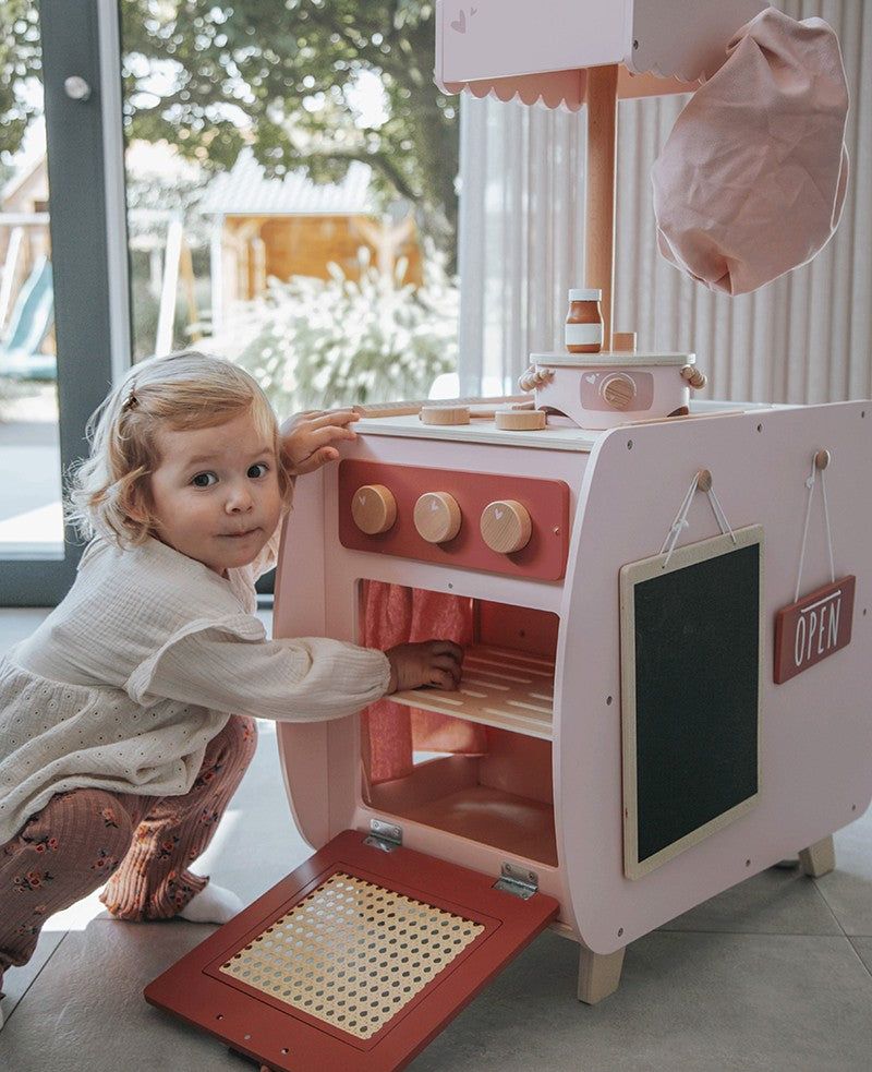 Label Label Wooden Bistro Kitchen With Accessories | Pink