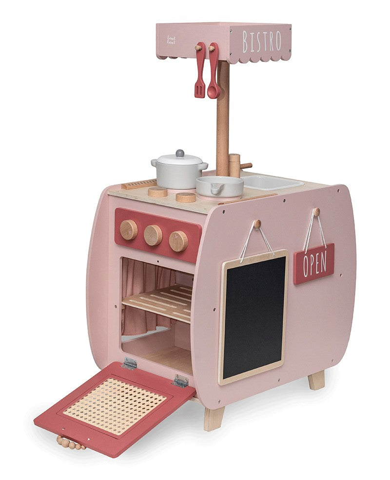 Label Label Wooden Bistro Kitchen With Accessories | Pink