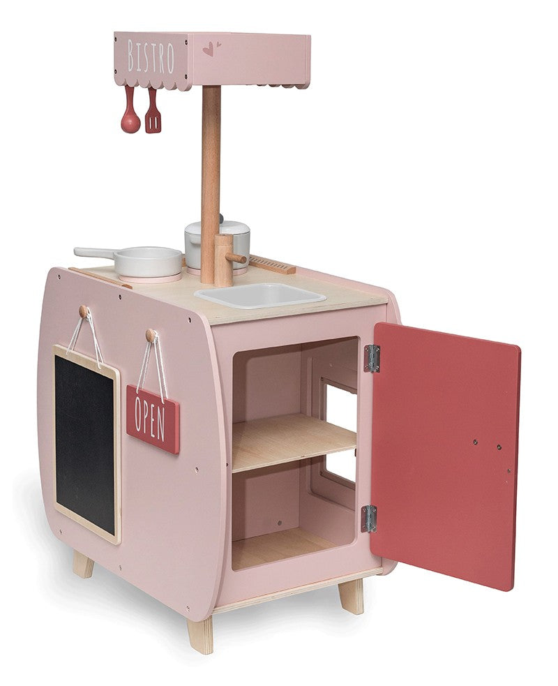 Label Label Wooden Bistro Kitchen With Accessories | Pink