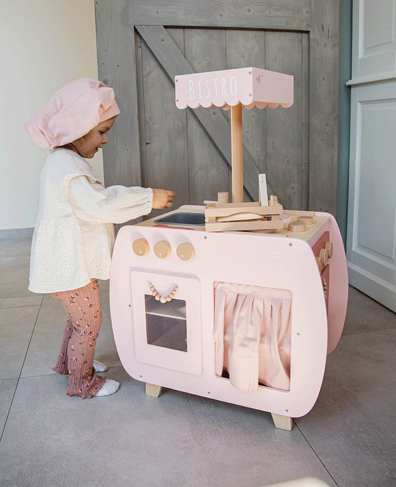 Label Label Wooden Bistro Kitchen With Accessories | Pink