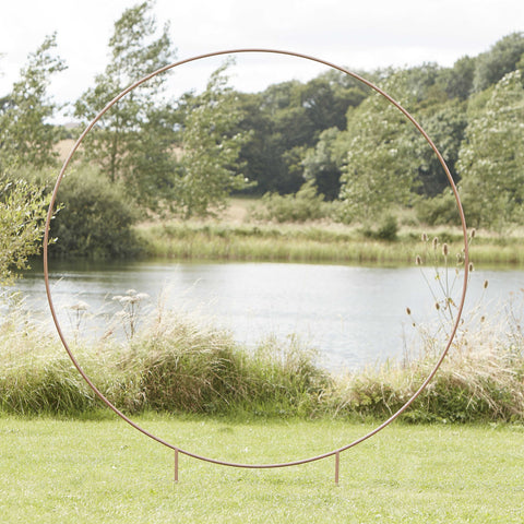 Ginger Ray Copper round wedding arch