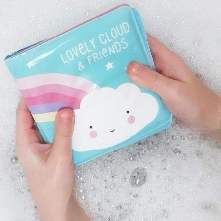 A Little Lovely Company Bath Booklet Cloud & Friends