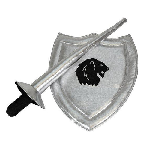 By astrup knight shield and lance silver