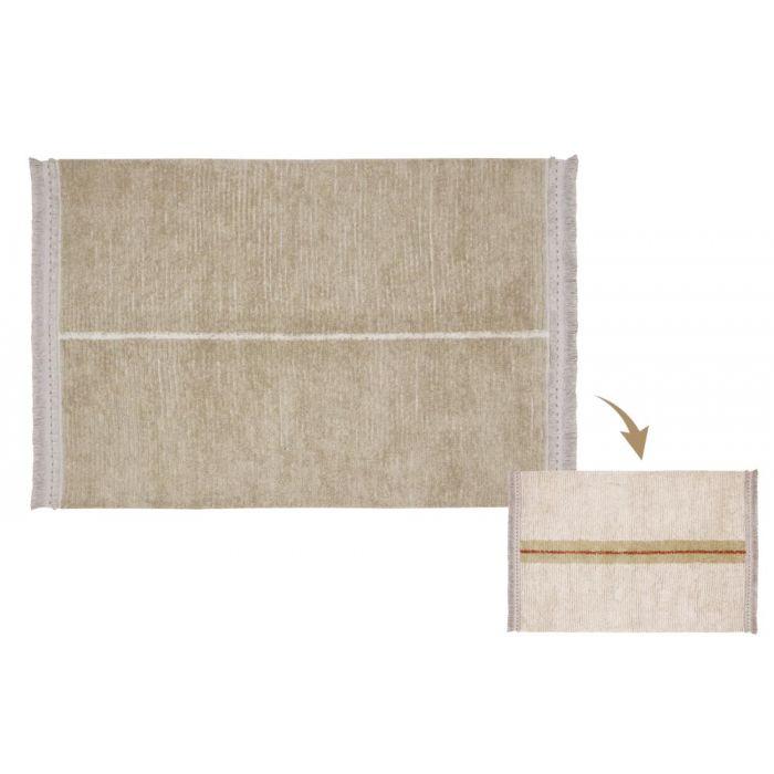 Lorena Canals Machine washable Reversible Carpet 170x240cm | Duetto Sage