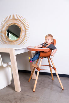 Childhome Evolu 2 Growth chair 2 in 1 + Bracket Natural /Rust