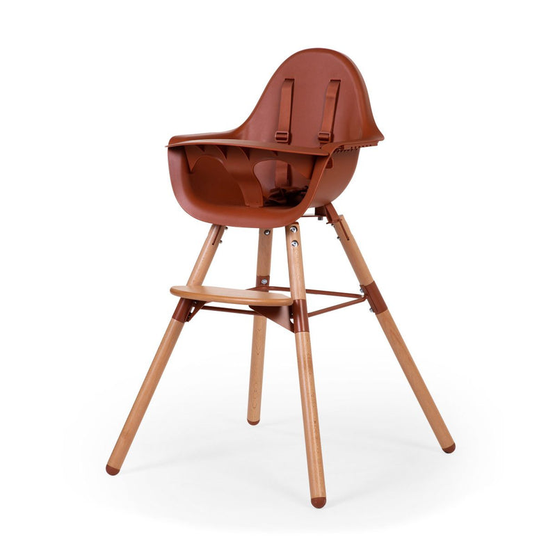 Childhome Evolu 2 Growth chair 2 in 1 + Bracket Natural /Rust
