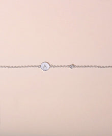 Galore Personalized Bracelet Circle & Diamond | Silver Capite