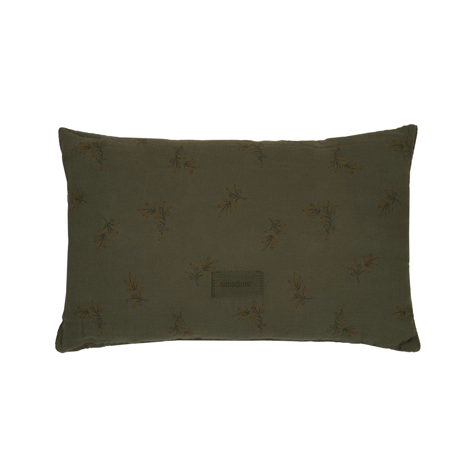 Nobodinoz Wabi Sabi Rectangular Muslin Cushion | Flore Vetiver