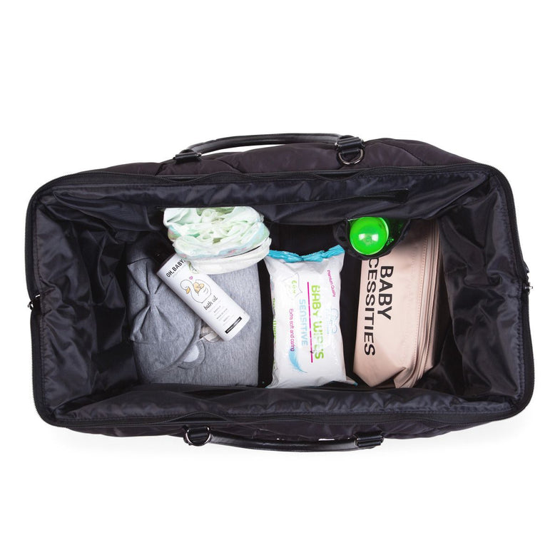 Childhome Weekendbag XL Mommy Bag Quilted | Black
