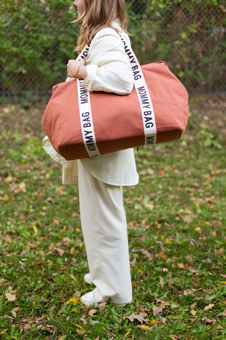 Childhome Weekend Bag Mommy Bag Nursing bag | Canvas Terracotta