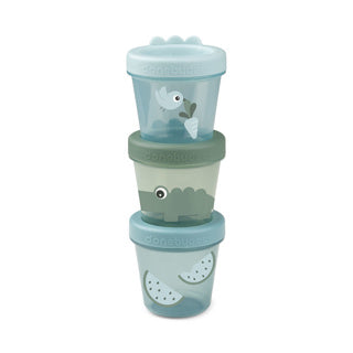 Done by Deer set of 3 stackable storage boxes | Ozzo Green