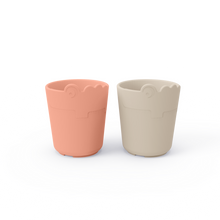 Done by Deer Kiddish Mini Mug 2-Pack | Croco Sand /Coral