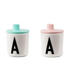 Design letters melamine drinkbeker - DE GELE FLAMINGO - Kids concept store 