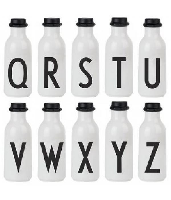 Design letters drinkfles 500ml met letter - DE GELE FLAMINGO - Kids concept store 