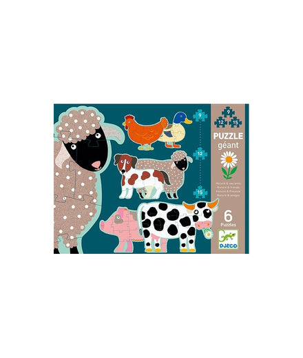 Djeco set of 3 puzzles | Honoré & Friends