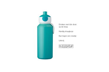 Mepal Little Dutch Drinking bottle With Drinking Spout 400ml | Spring Flowers