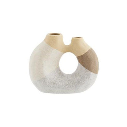 Madam Stoltz Vase 21cm Stoneware Sandstone