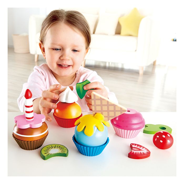 Hape Wooden Cupcake Play set