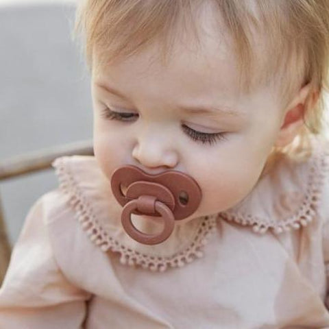Elodie Details Pacifier Bamboo Rubber | Burned Clay