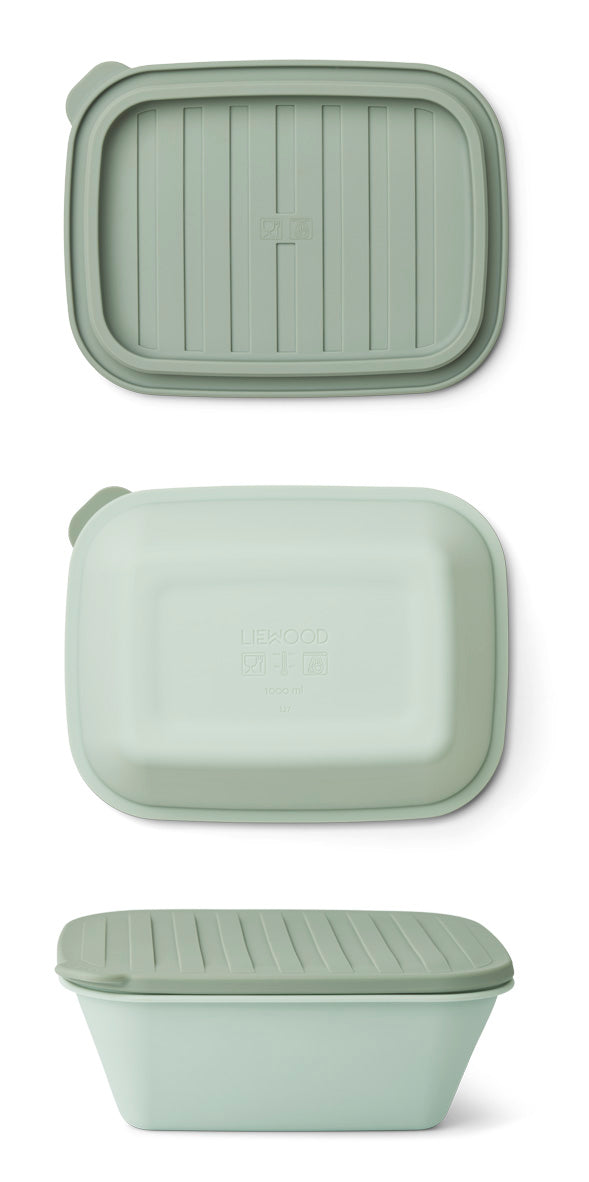 Liewood Franklin Foldable Lunch Box | Dusty Mint /Faune Green Mix