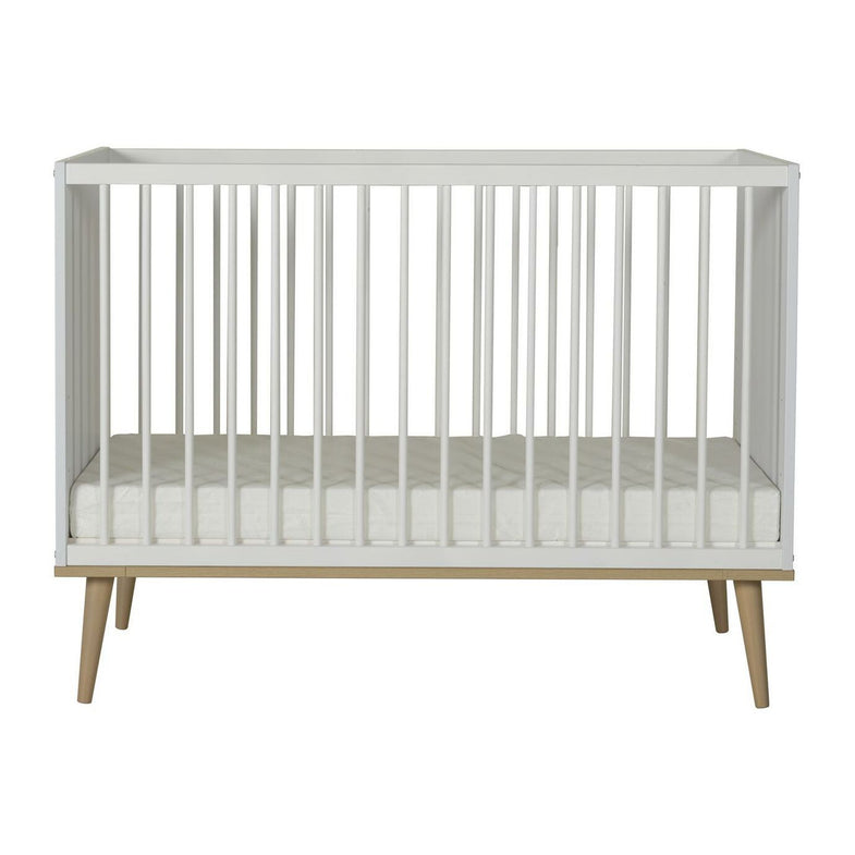 Quax Babybed Flow Bed 120x60cm | White & Oak