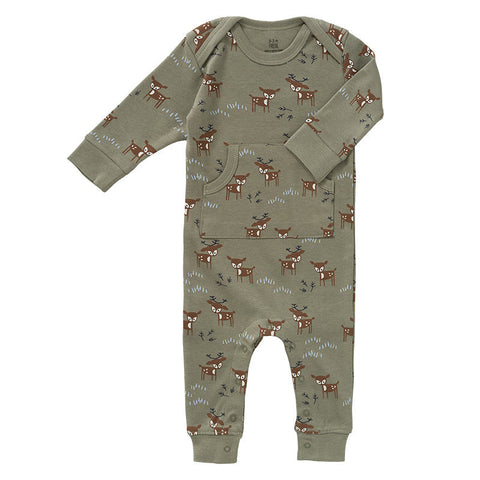 Fresk Pajama Cotton | Deer Olive