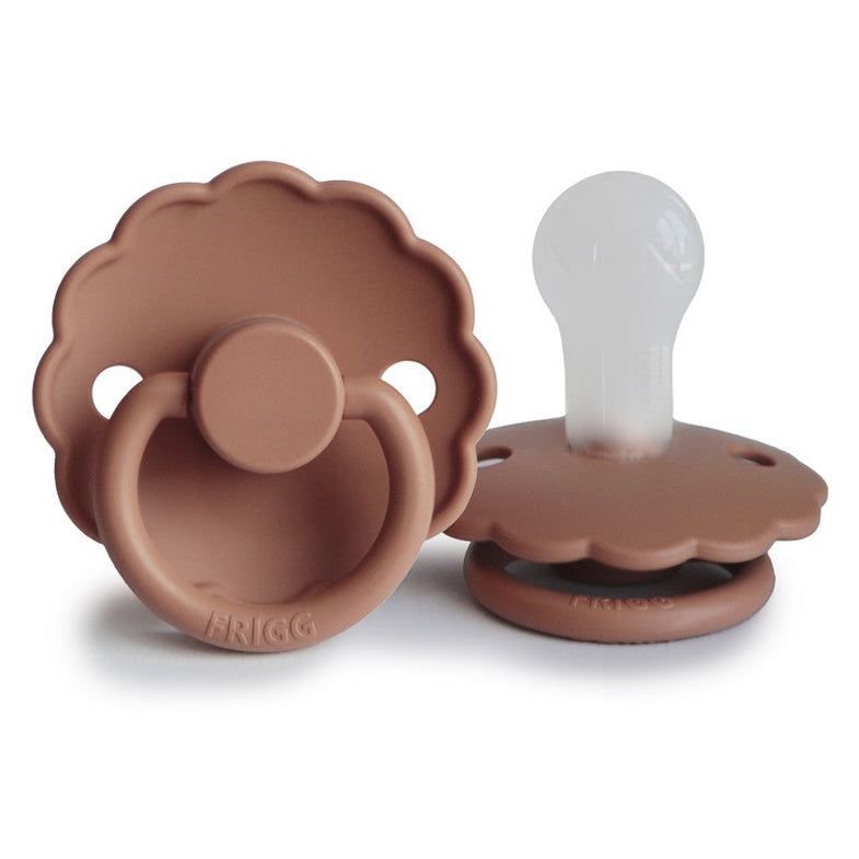 Frigg Daisy Silicone Pacifier 0-6M | Rose Gold