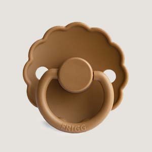 Daisy silicone pacifier 0-6m | Cappuccino