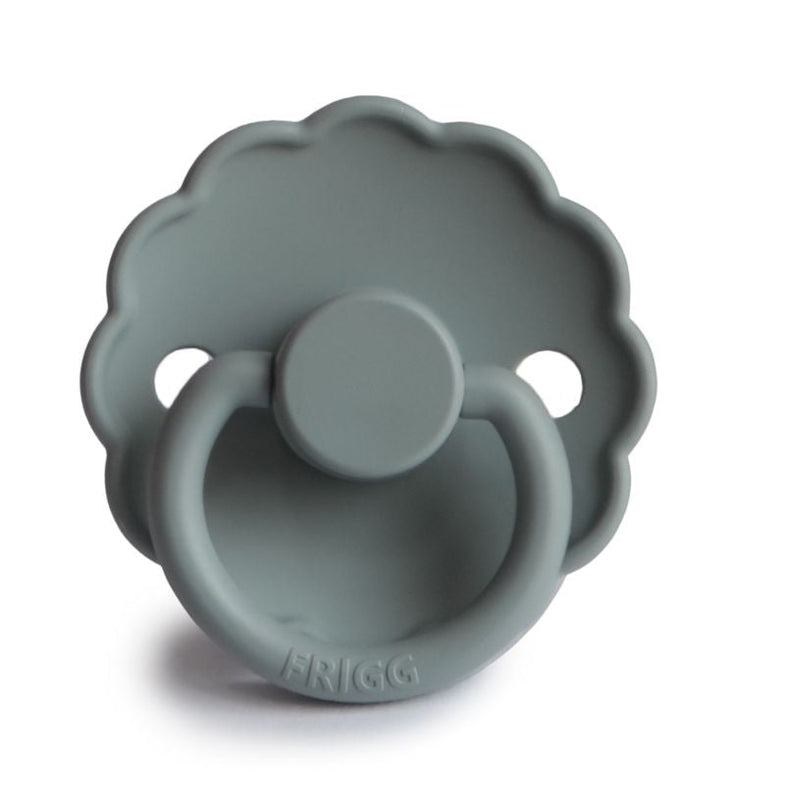 Daisy silicone pacifier 0-6m | French Grey