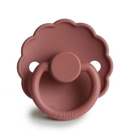 Daisy silicone pacifier 0-6m | Powder Blush