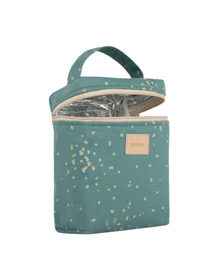 Nobodinoz Thermal lunch bag | Gold Confetti Magic Green