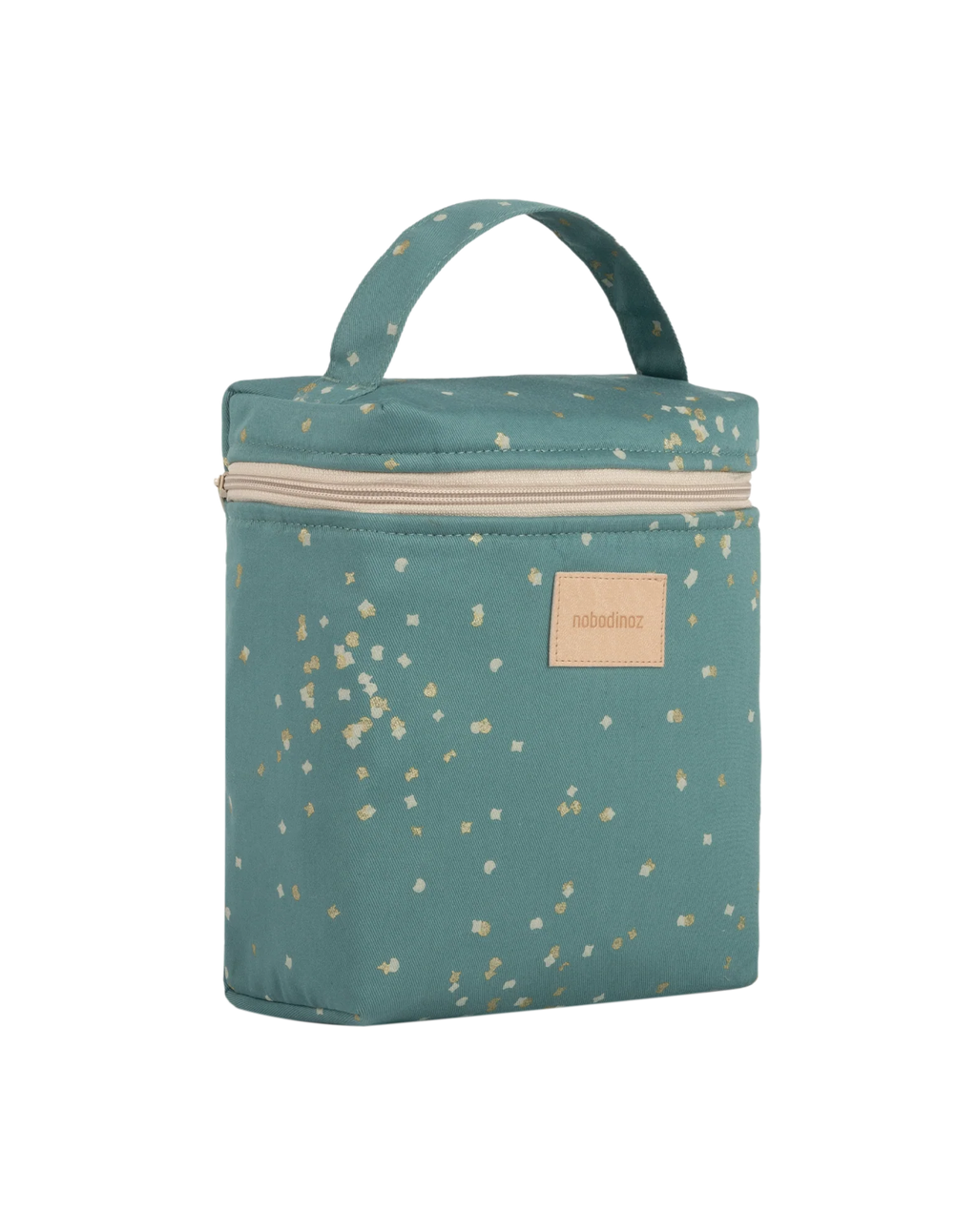 Nobodinoz Thermal lunch bag | Gold Confetti Magic Green