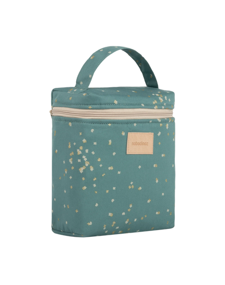Nobodinoz Thermal lunch bag | Gold Confetti Magic Green