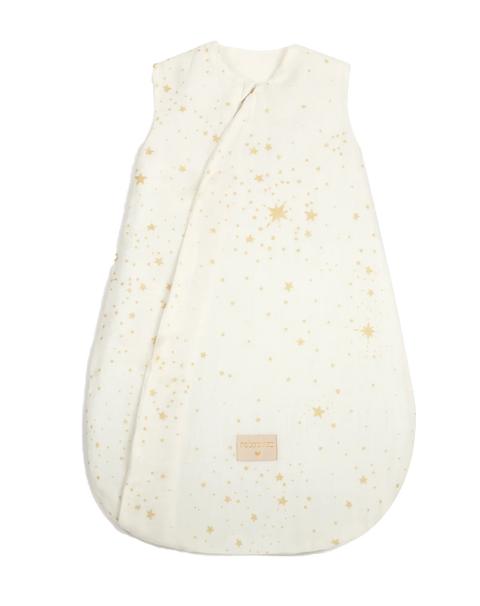 Nobodinoz Sweety Light Sleeping bag 0-6m | Gold Stella /White