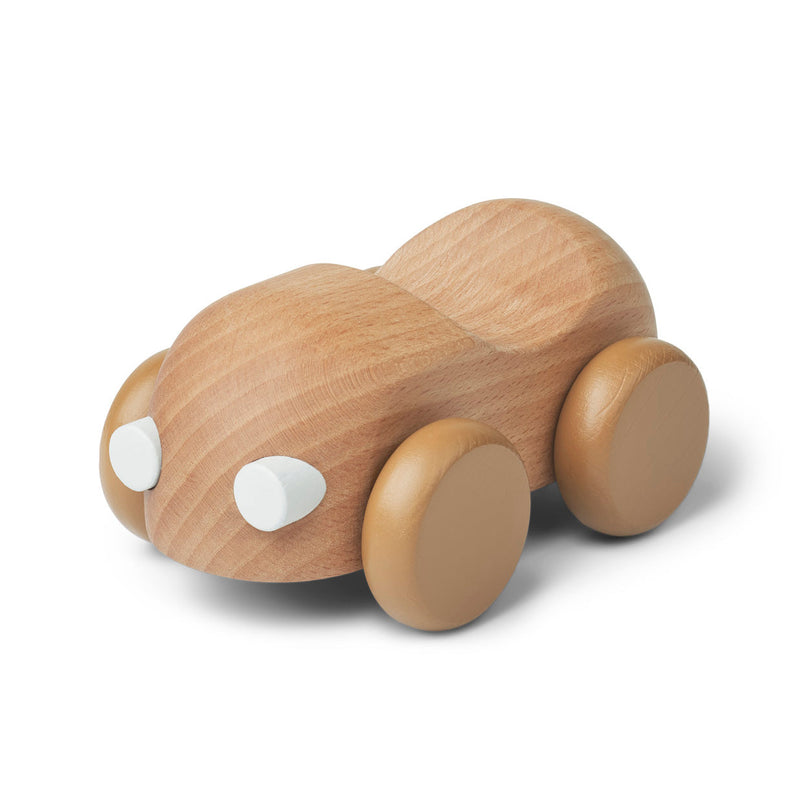 Liewood Ilona Wooden Toy | Car /Golden Caramel