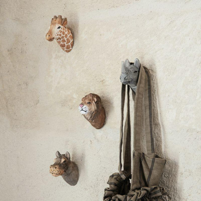 Ferm Living Hand-Carved Hook Wall Hook | Giraffe