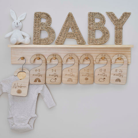 Ginger ray wooden baby pendants