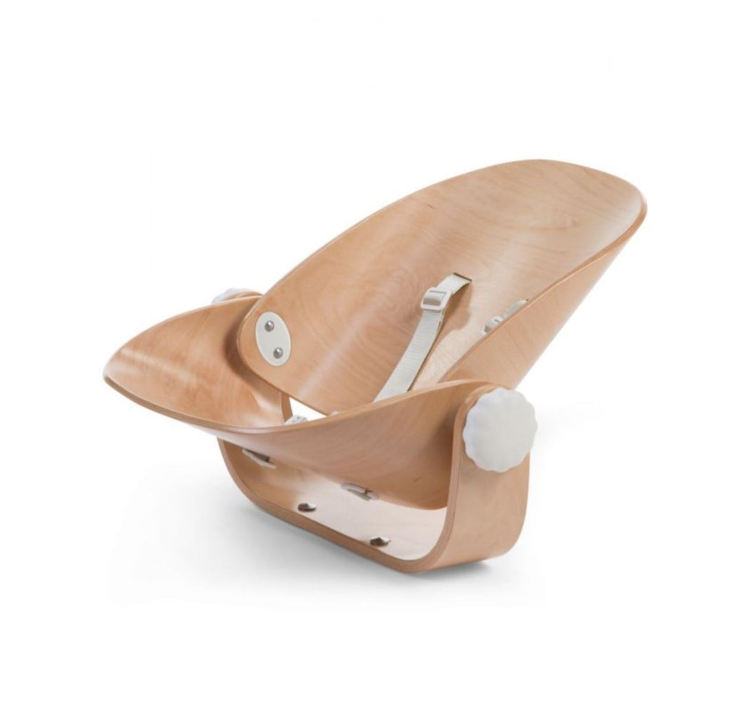 Childhome Evolu - Wood Rock Newborn Seat Natural - White