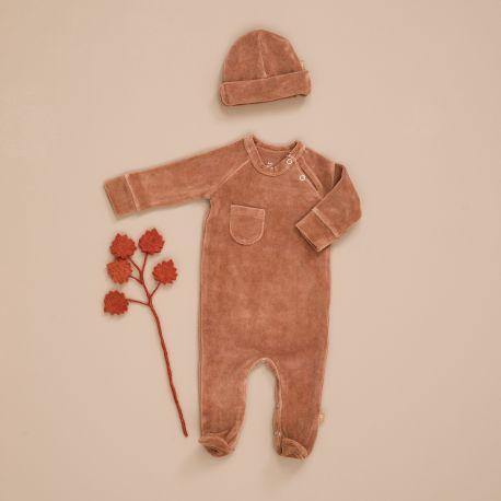 Fresk Baby Hat Velor | Tawny Brown